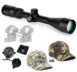 Vortex Optics Crossfire II 4-12x44 Riflescope Dead-Hold BDC (MOA) Reticle, 1 inch Tube with Wearable4U Bundle
