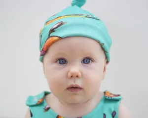 Weedy Sea Dragon | Organic Cotton Knot Hat | 0 - 5 months