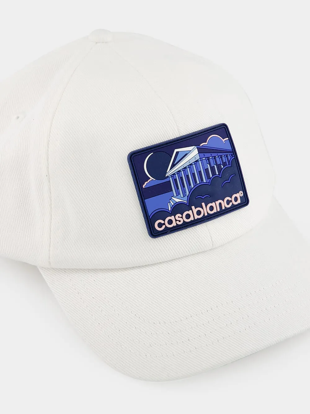White Greek Temple Cap