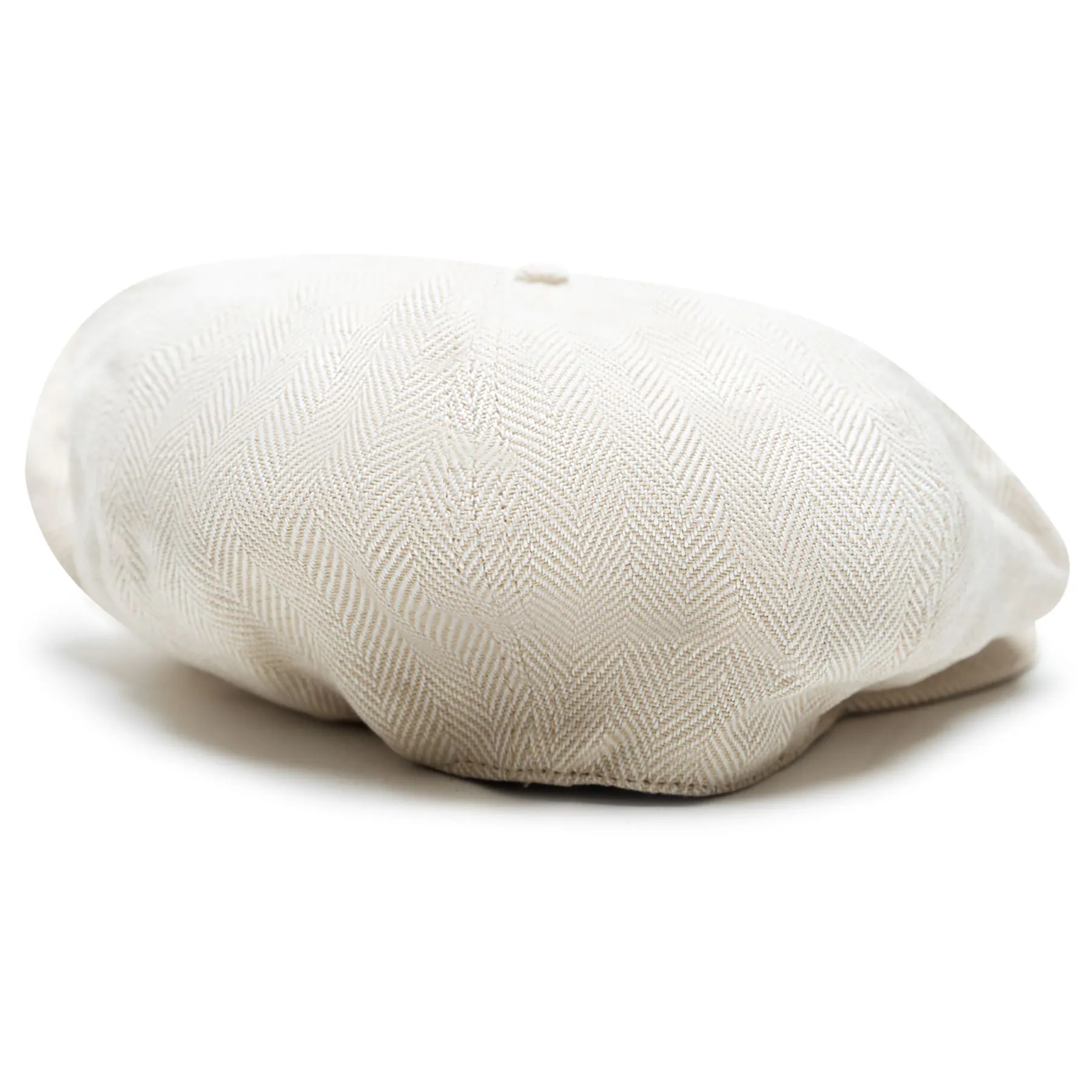x TRENDYGOLF 8 Panel Herringbone Wool Cap Tan/Cream