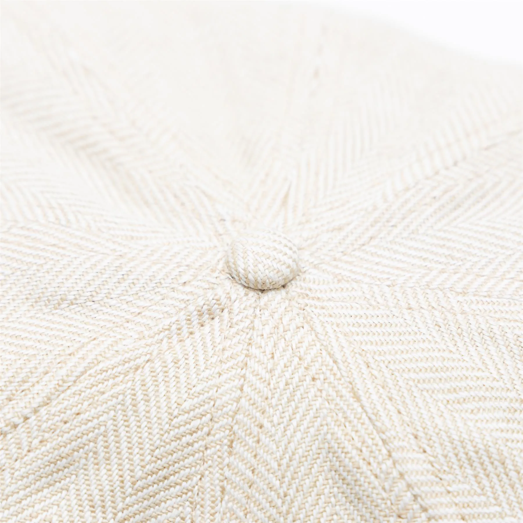 x TRENDYGOLF 8 Panel Herringbone Wool Cap Tan/Cream