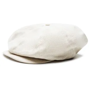 x TRENDYGOLF 8 Panel Herringbone Wool Cap Tan/Cream