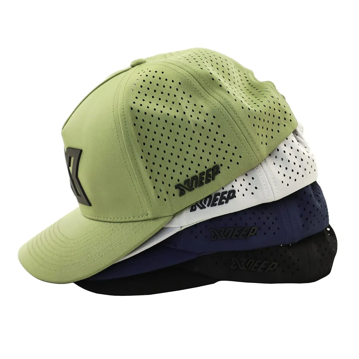 xdeep After Dive Baseball Hat, Unisex Low Crown Adjustable Size Cap (Gray/Black)
